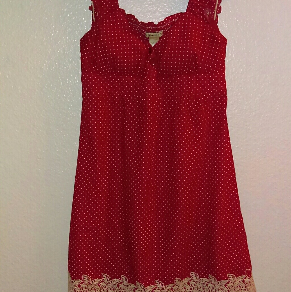 Forever red and white polka dots summer dress